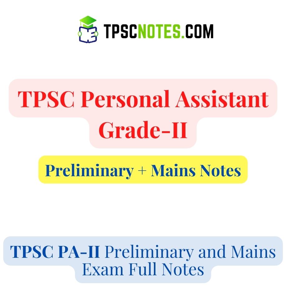 TPSC Personal Assistant Gr-II Study Materials
